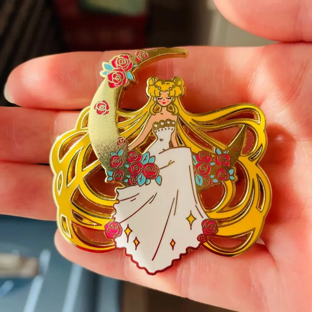 Sailor Moon Princess Japanese Anime Sailor Moon Enamel Pins 075 - Picture 2 of 4